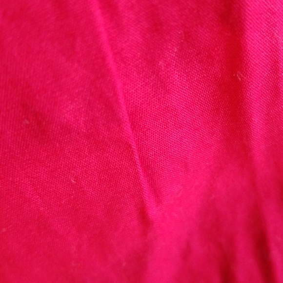 Antilia Femme red tuxedo like ruffle front top - Picture 6 of 6